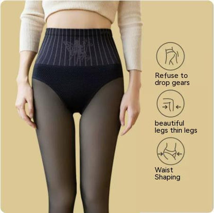 Women's High Waist Winter Compression Leggings
